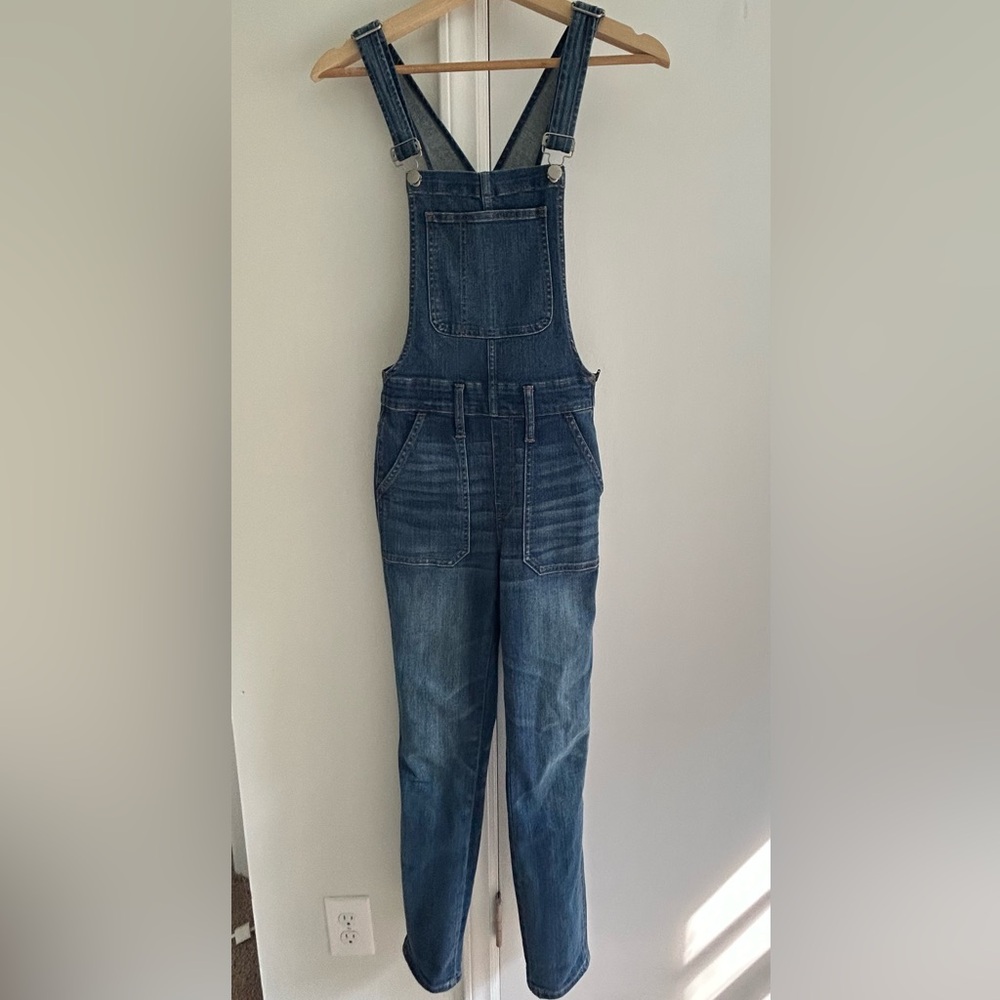 Madewell Skinny Overalls in Jansing Wash, size XS